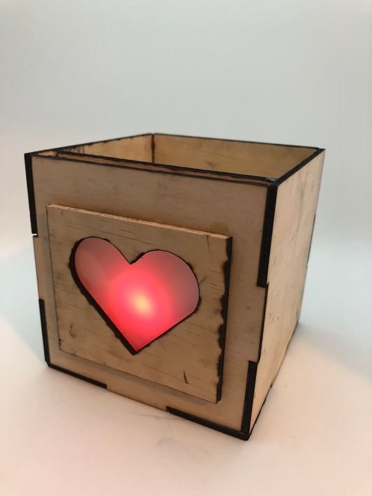 Box with light